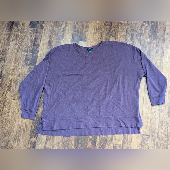 Buffalo David Bitton Purple Long Sleeve Top - Women's 1X - Picture 5 of 9